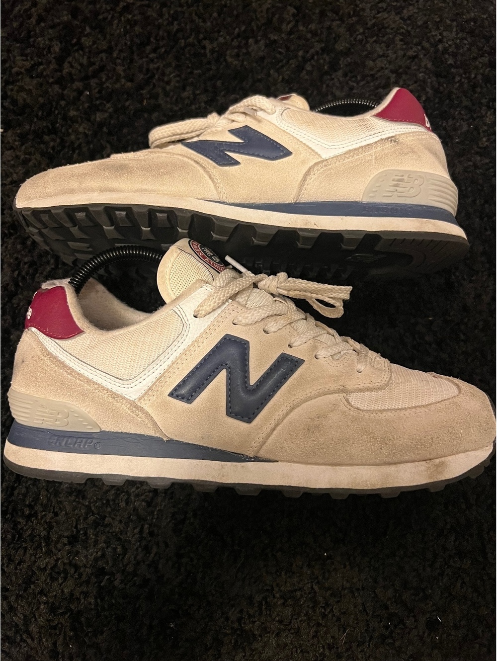 New Balance 574 White Navy